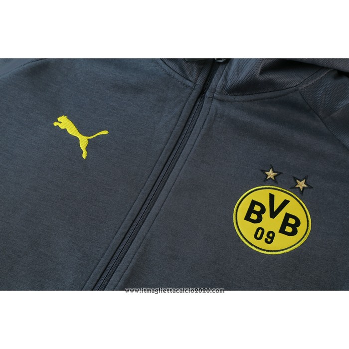 Giacca con Capucha Borussia Dortmund 2021 2022 Grigio